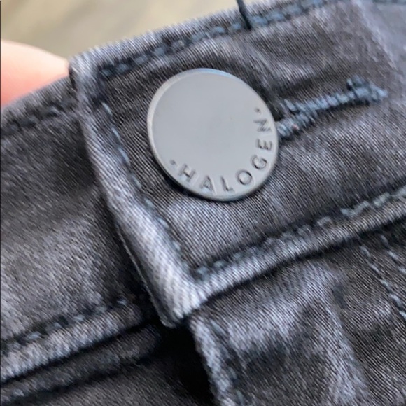 Halogen black straight leg crop jeans size 32 - Picture 8 of 11